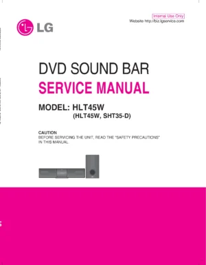 Lg hlt45w service manual cover