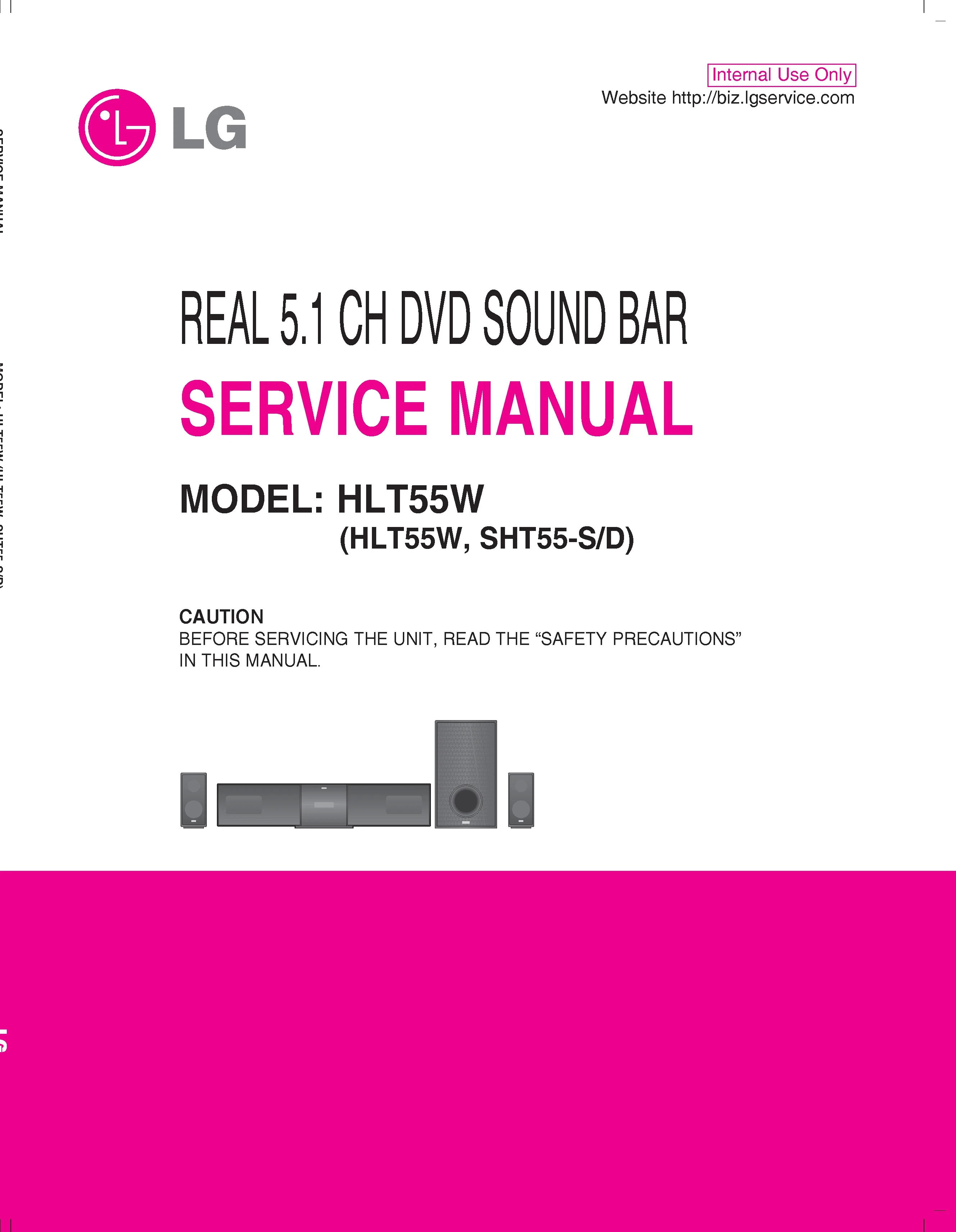 Lg hlt55w service manual cover