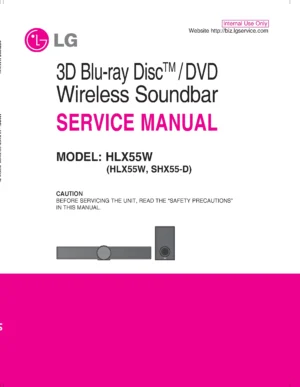 Lg hlx55w service manual cover