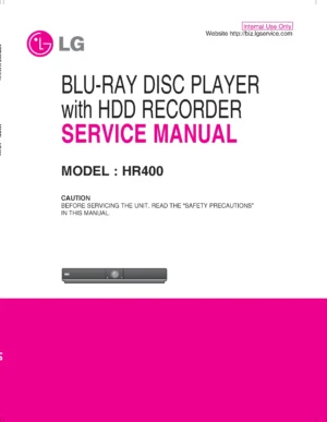 Lg hr400 service manual cover