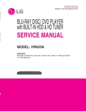 Lg hr933n service manual cover