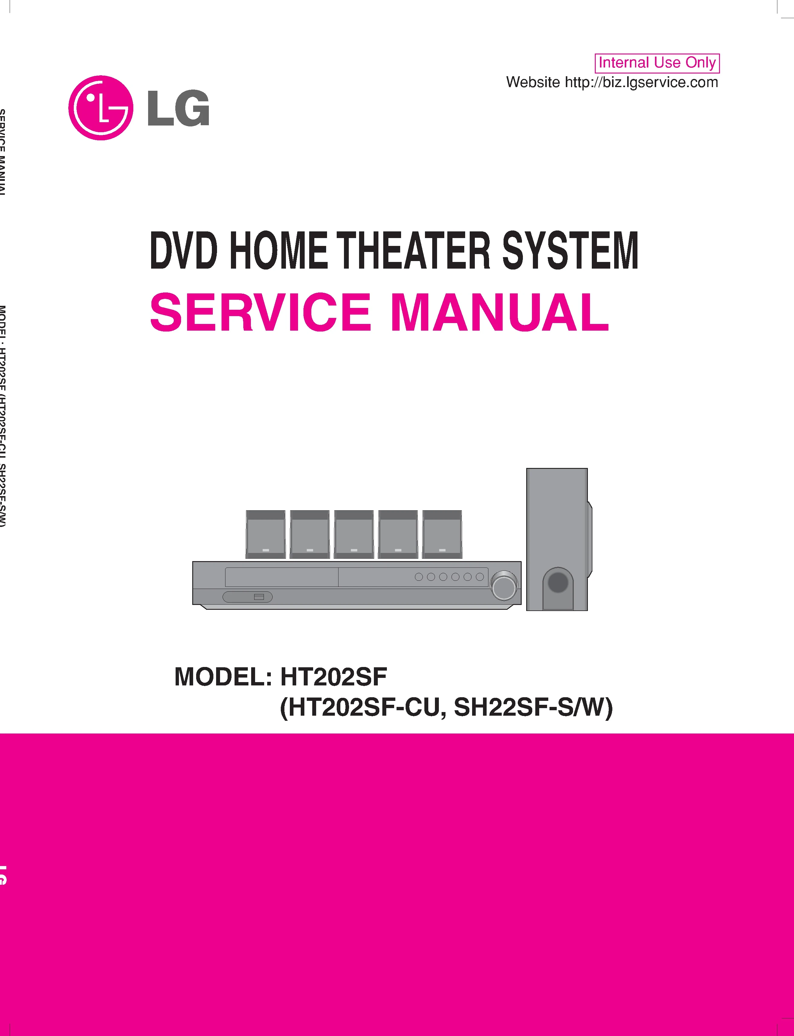 Lg ht202sf service manual cover