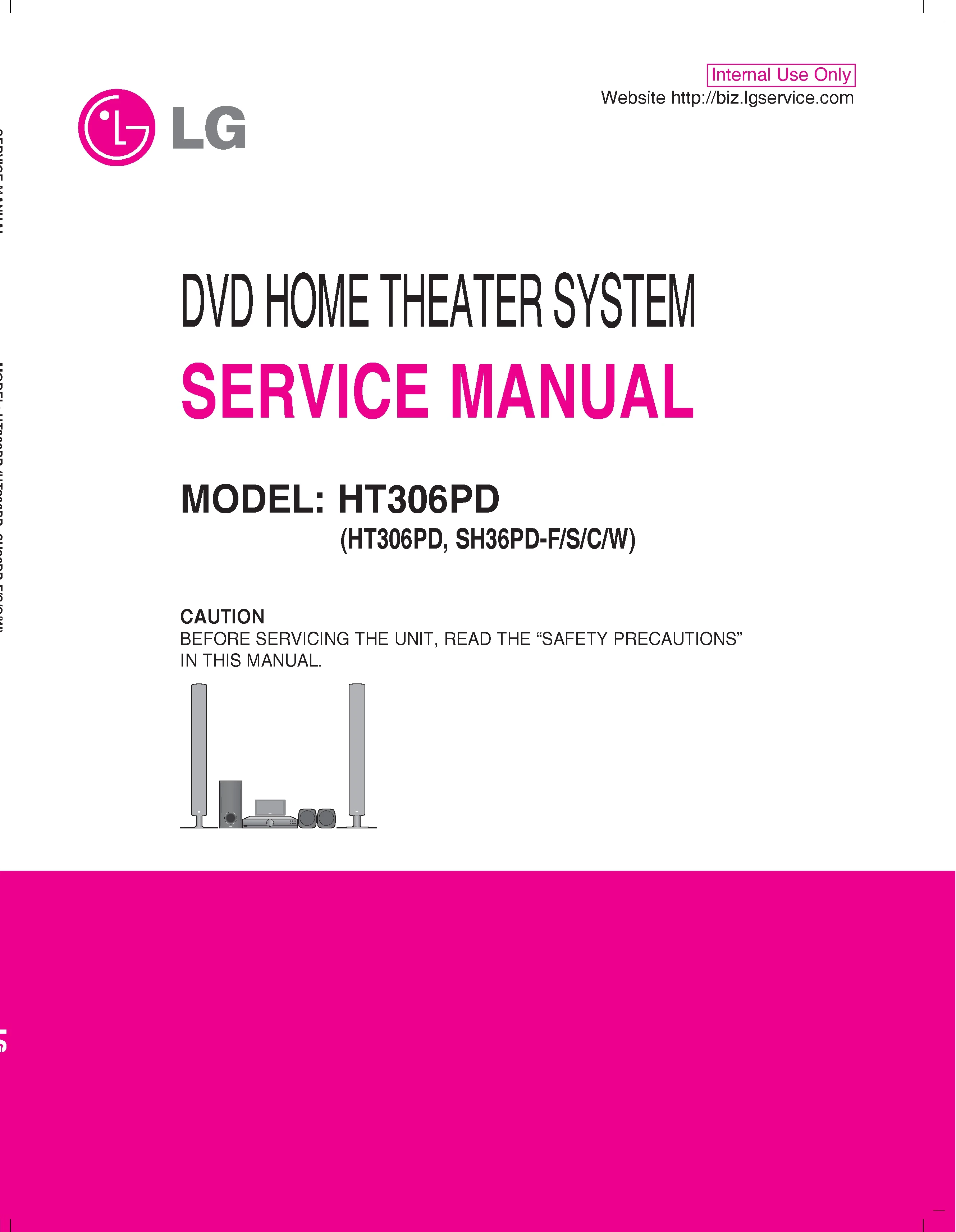 Lg ht306pd service manual cover