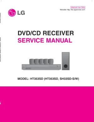 Lg ht353sd service manual cover