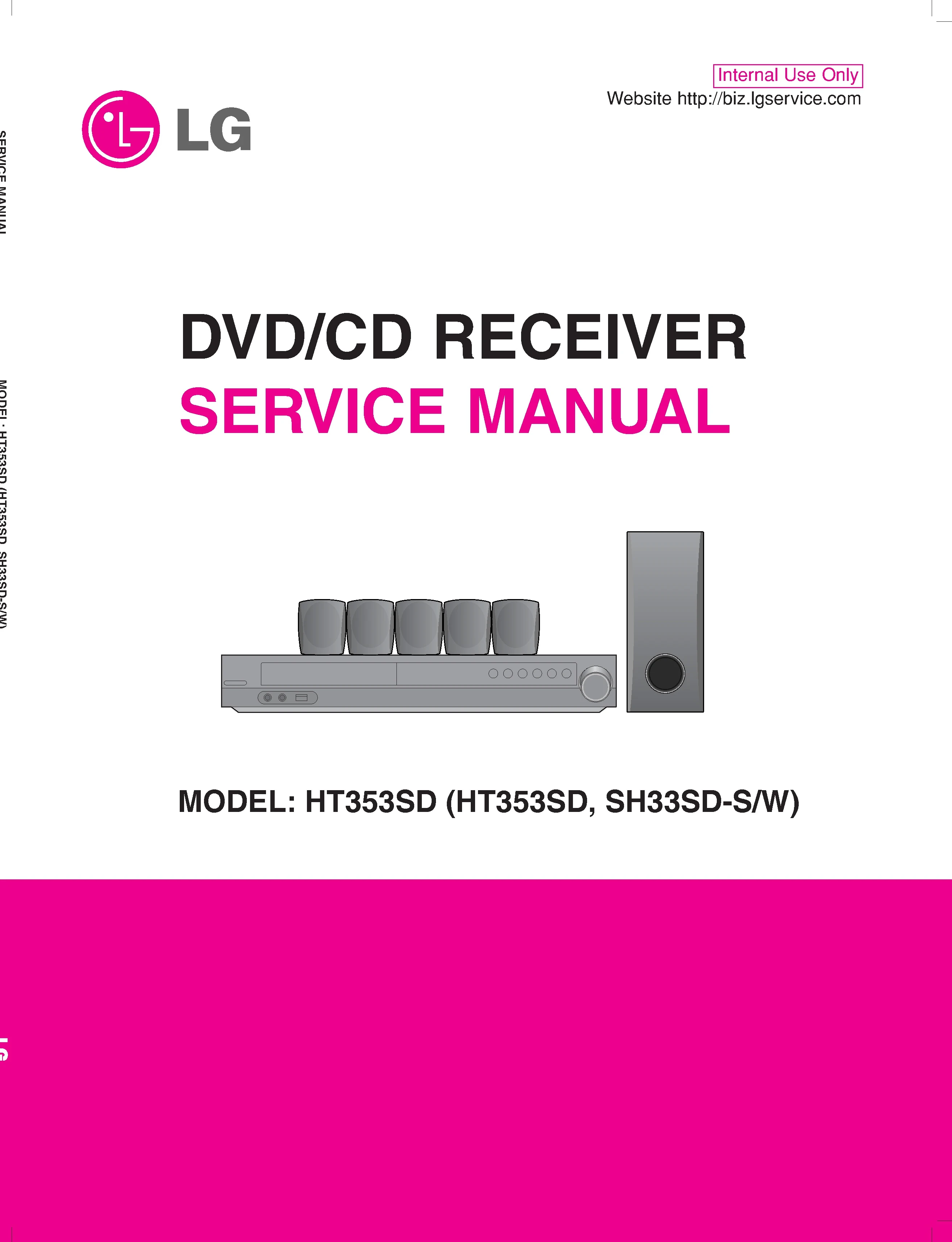 Lg ht353sd service manual cover