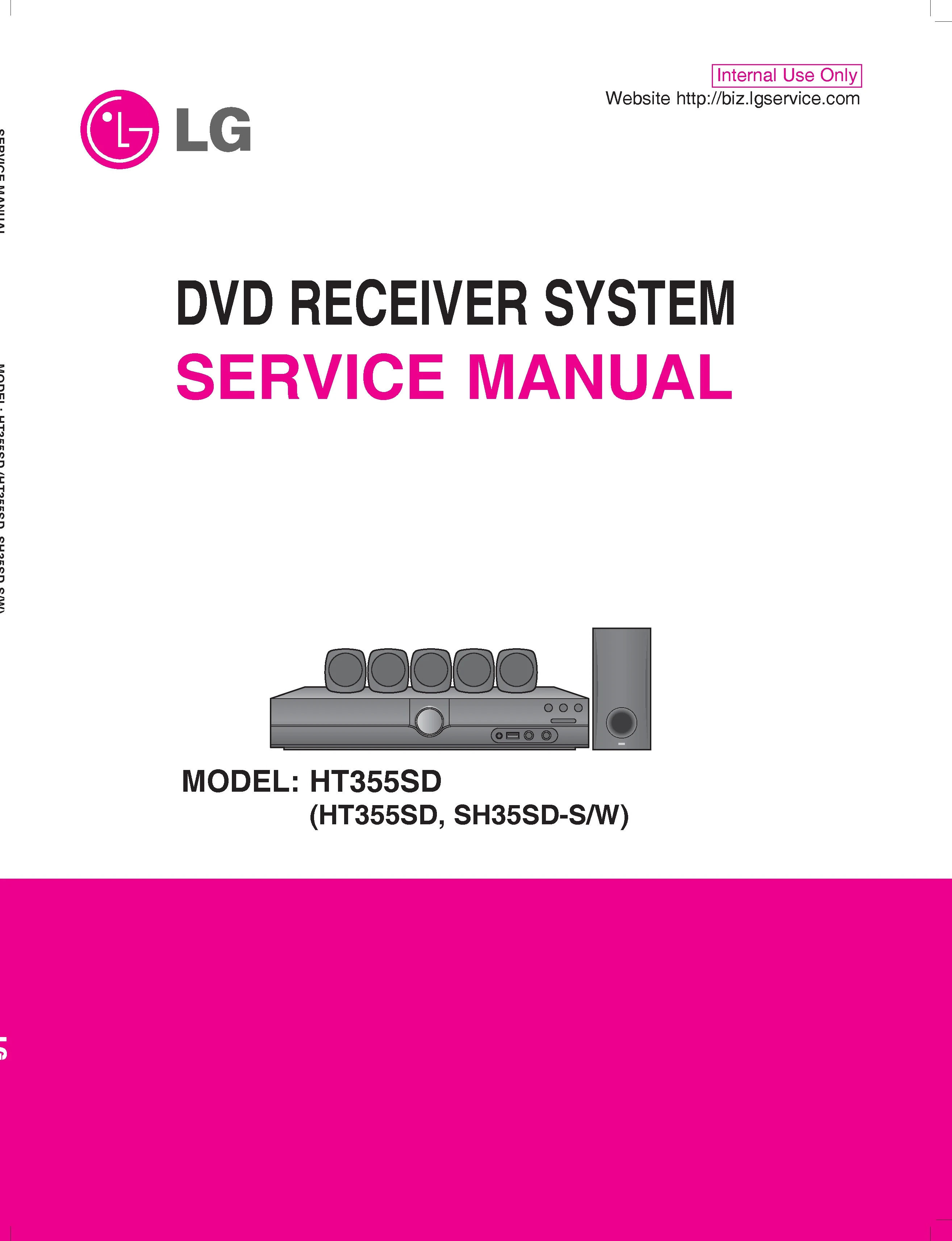 Lg ht355sd service manual cover