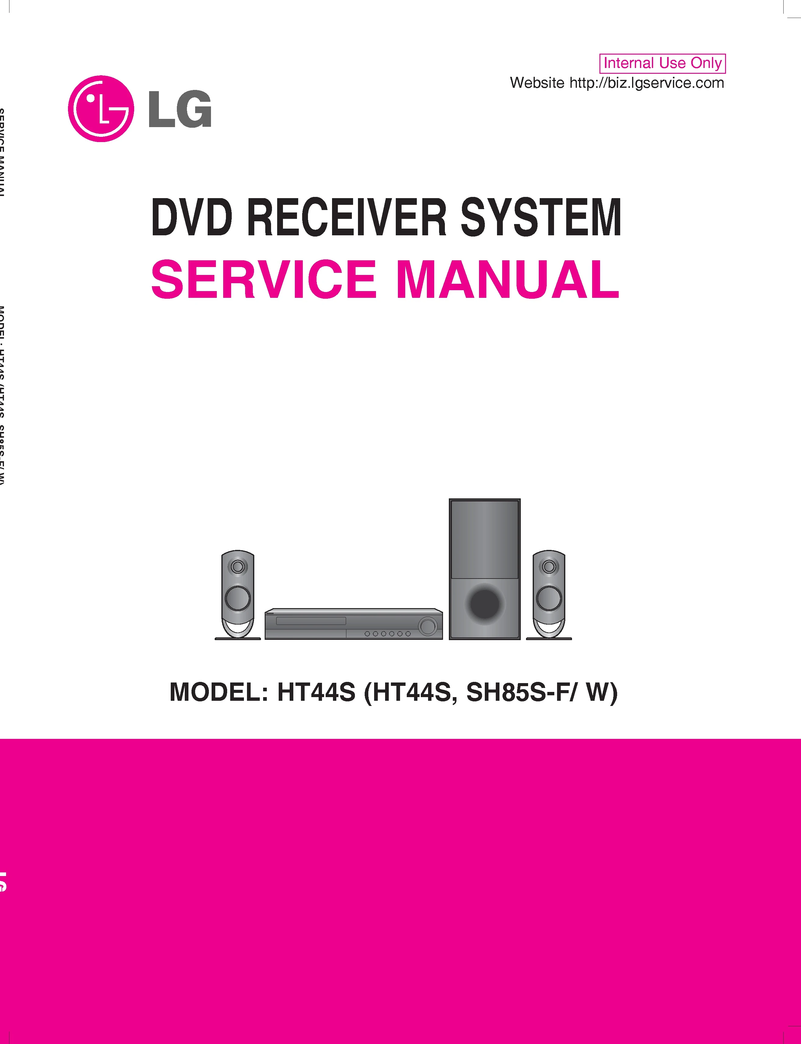 Lg ht44s service manual cover