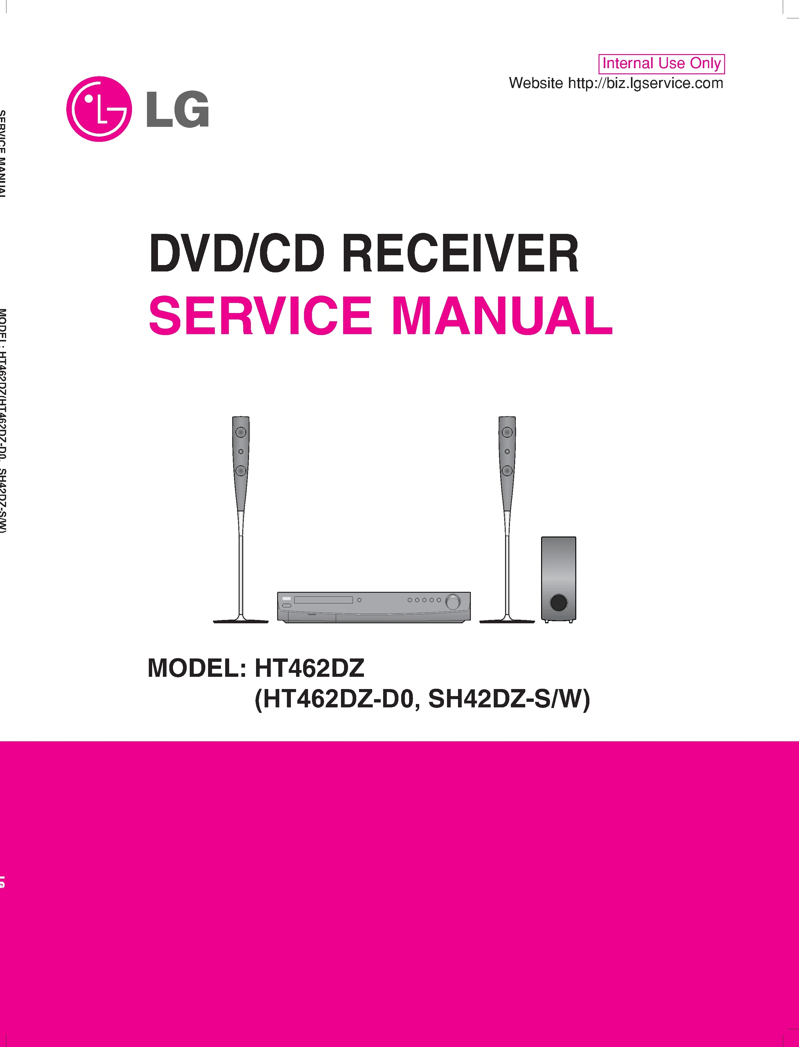 Lg ht462dz service manual cover