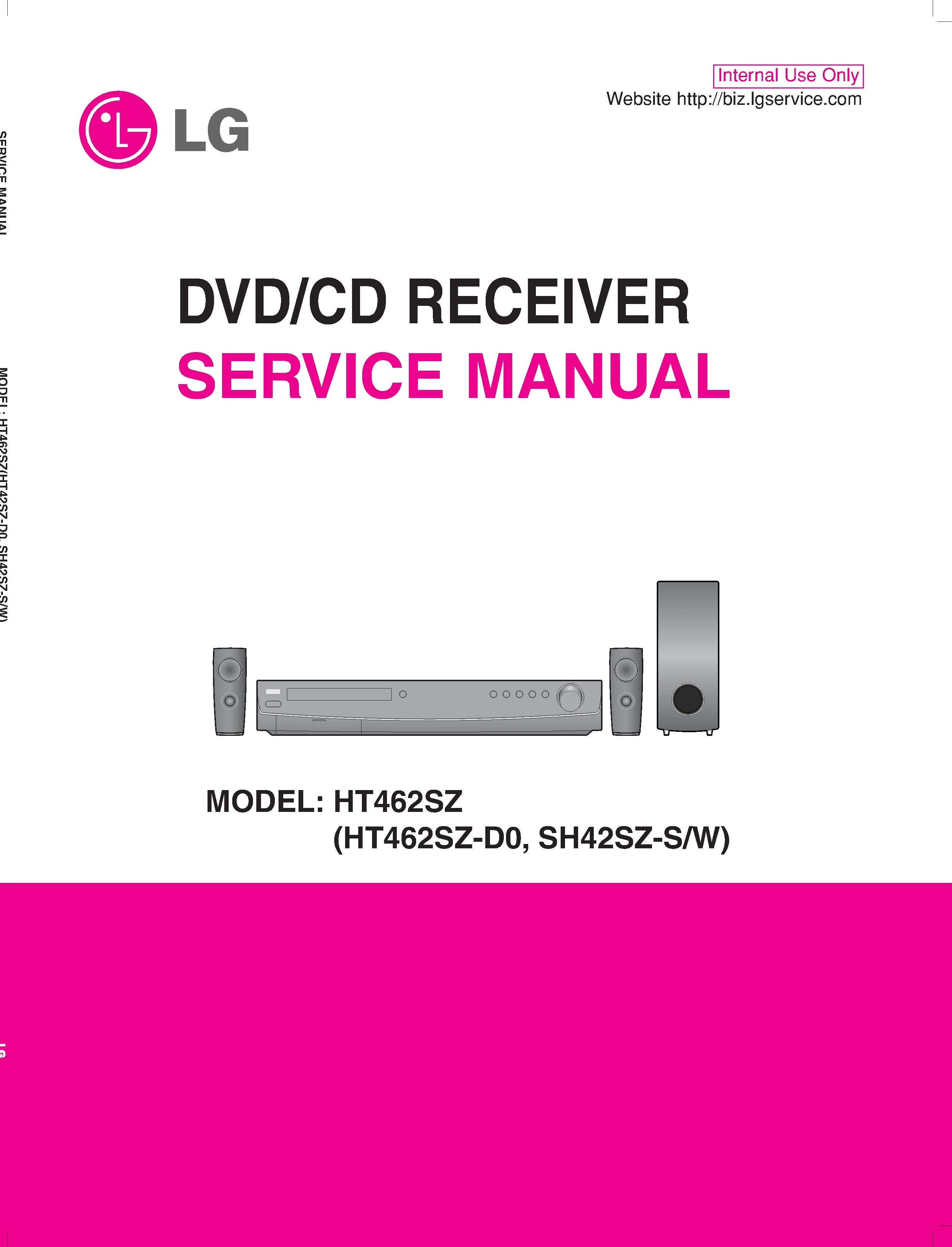 Lg ht462sz service manual cover