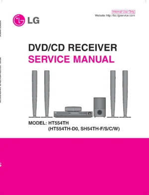 Lg ht554th service manual cover