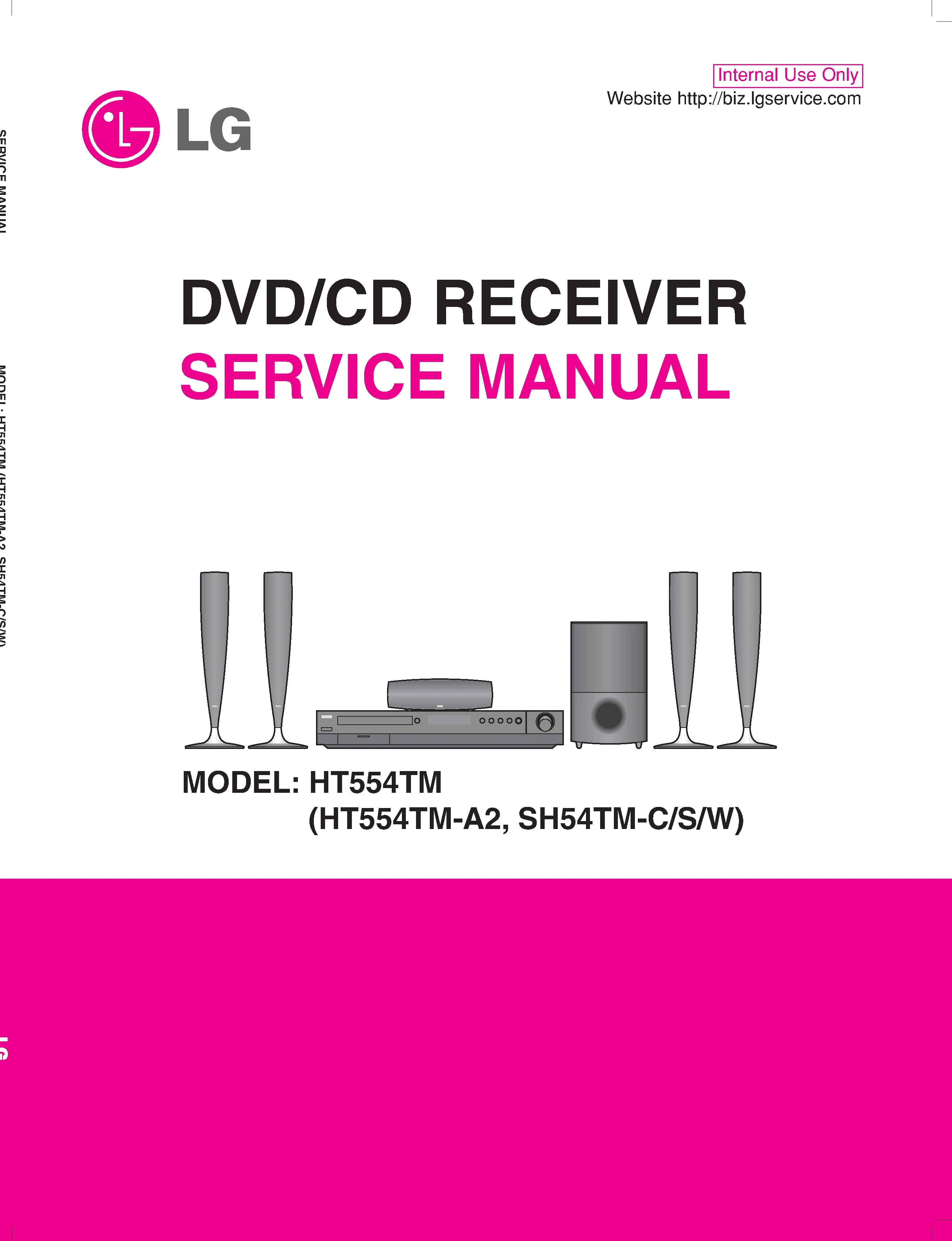 Lg ht554tm service manual cover