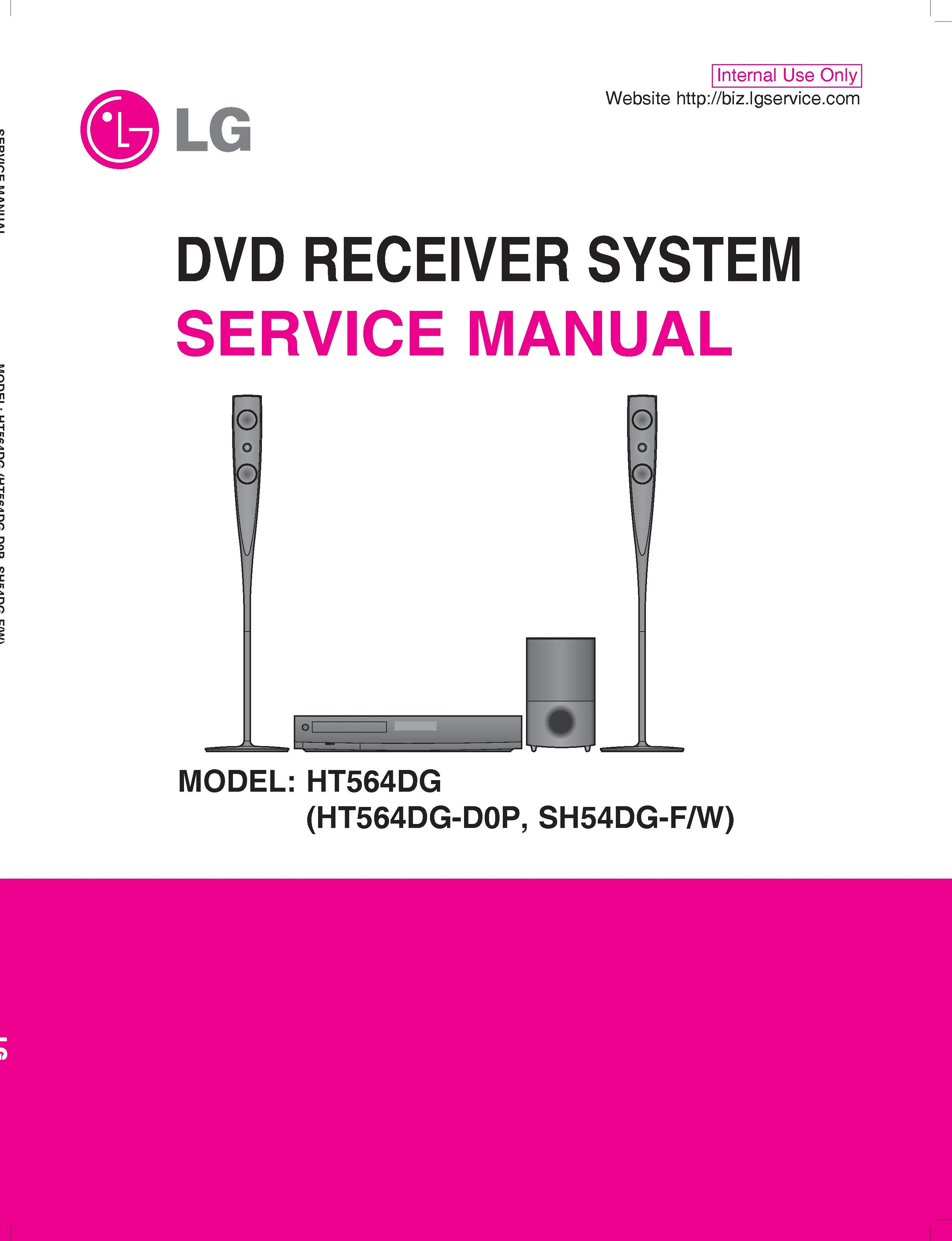 Lg ht564dg service manual cover