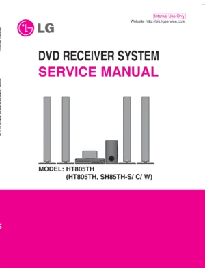 Lg ht805th service manual cover