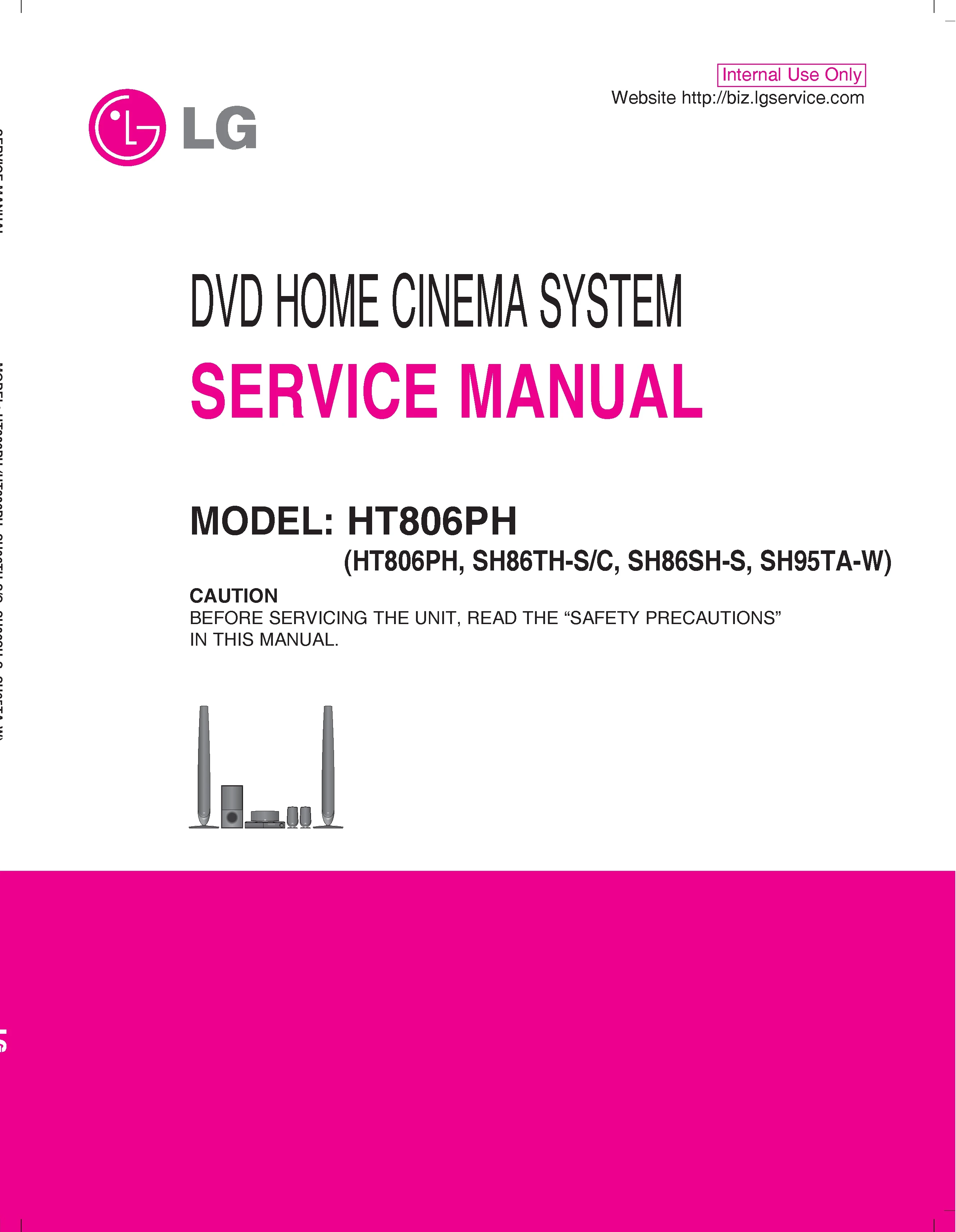Lg ht806ph service manual cover