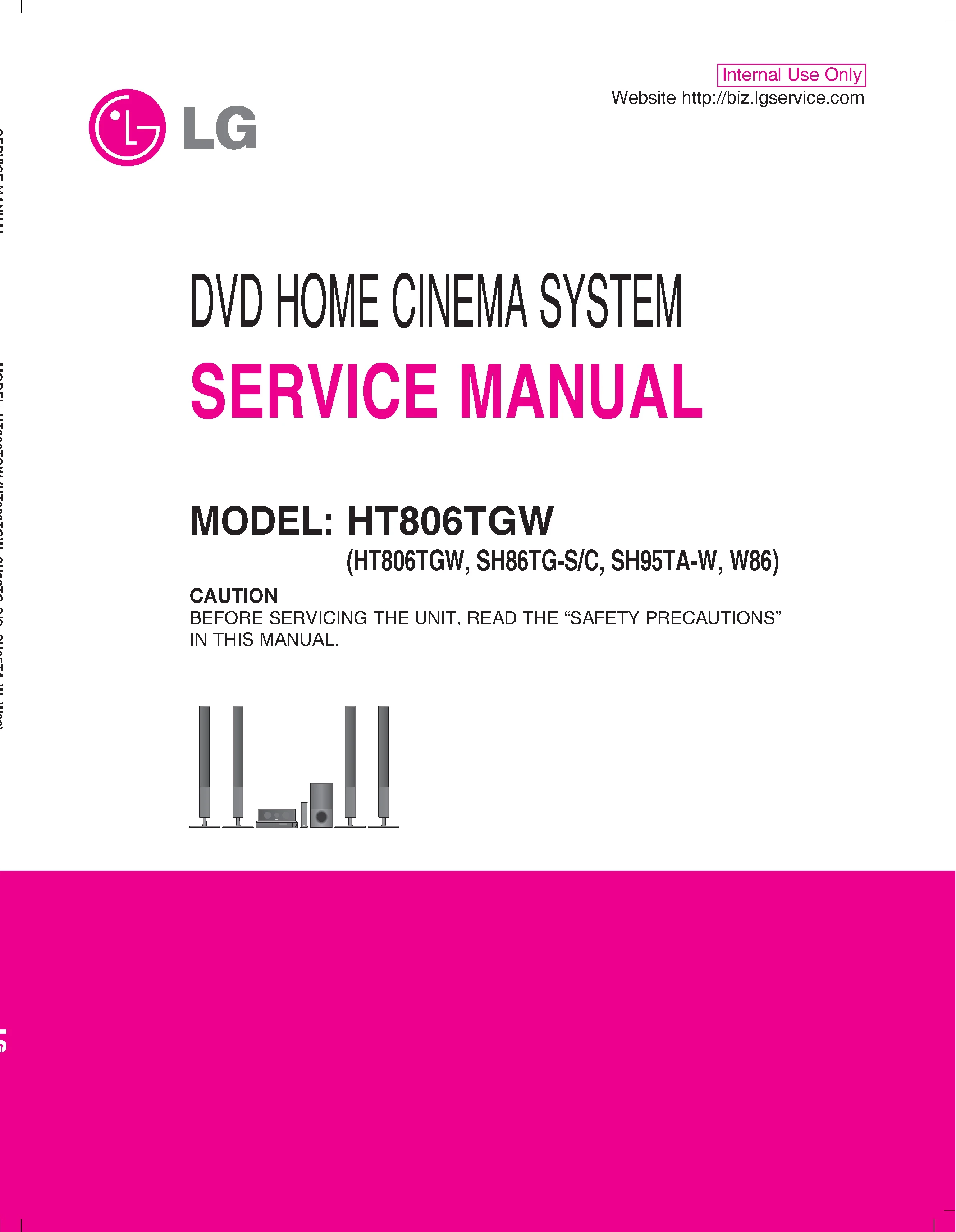 Lg ht806tgw service manual cover