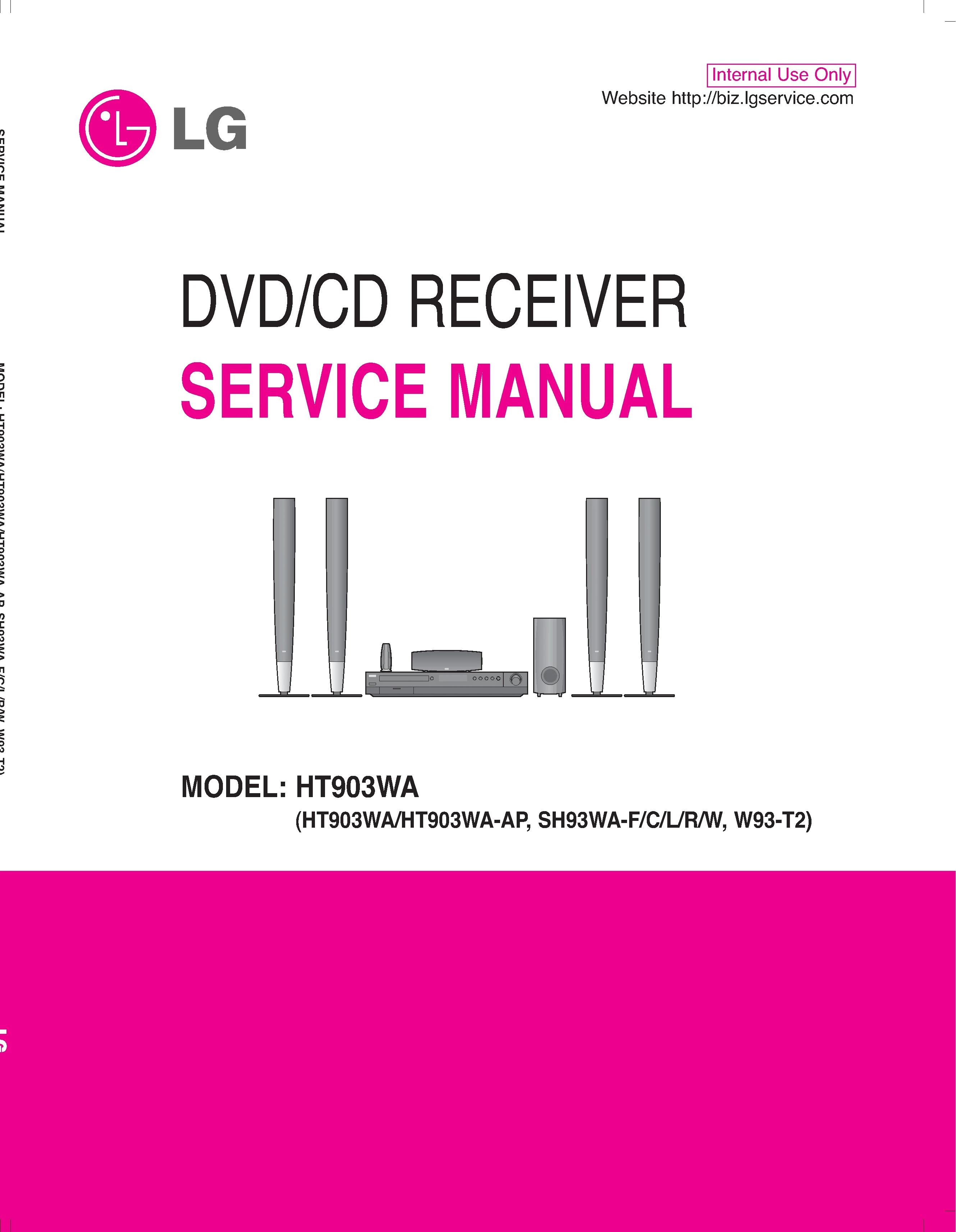 Lg ht903wa service manual cover