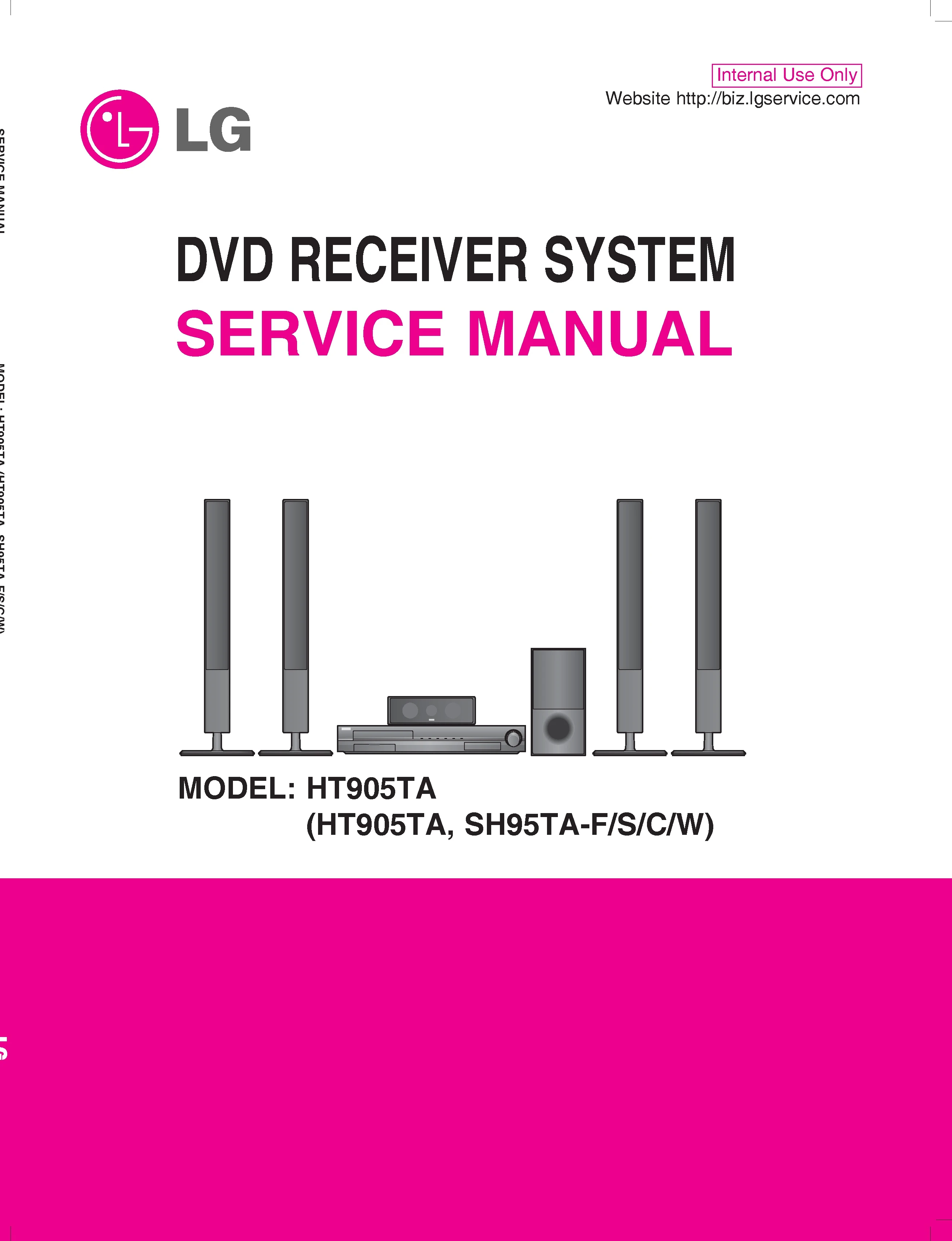 Lg ht905ta service manual cover