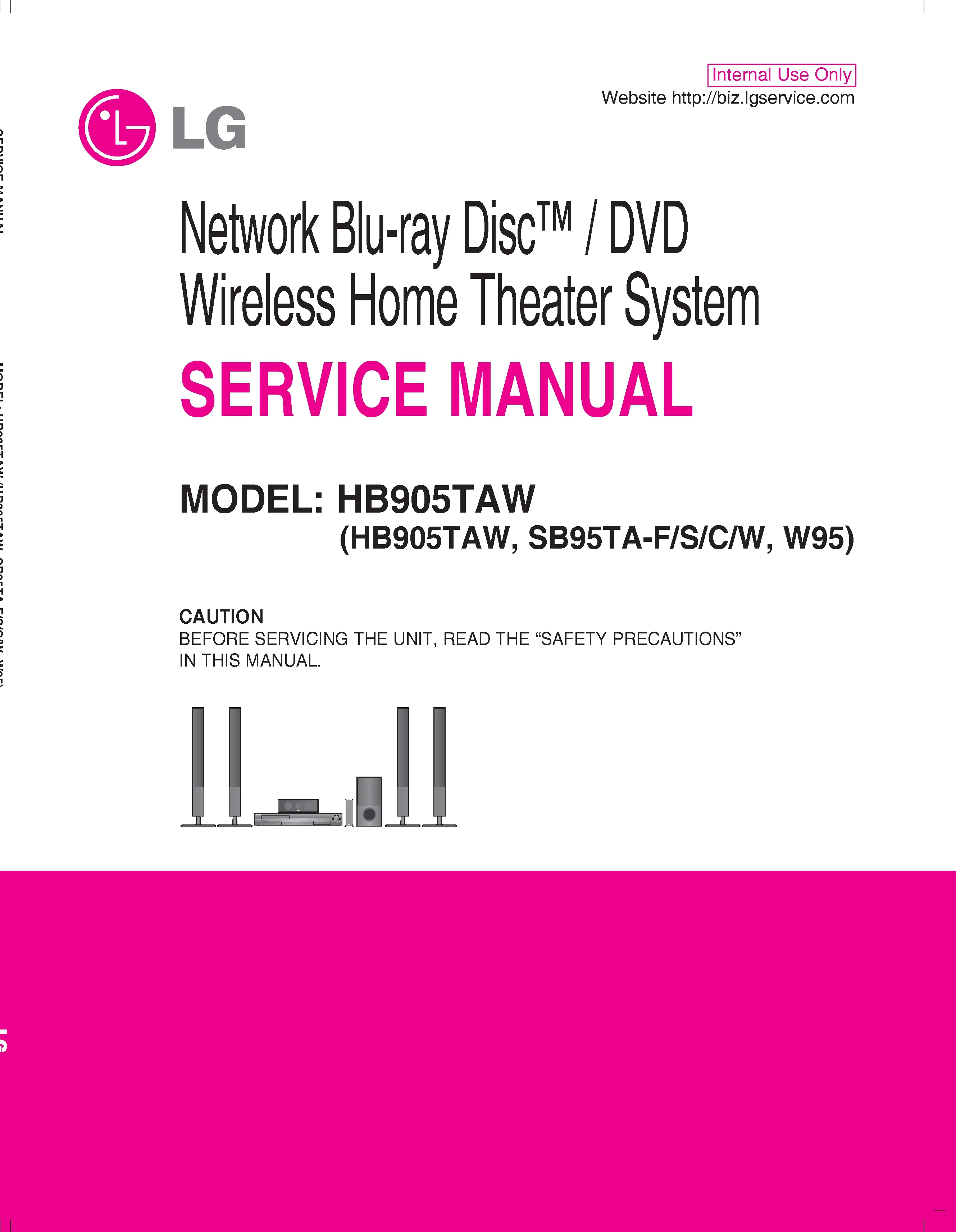 Lg ht905taw service manual cover