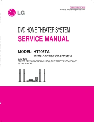 Lg ht906ta service manual cover