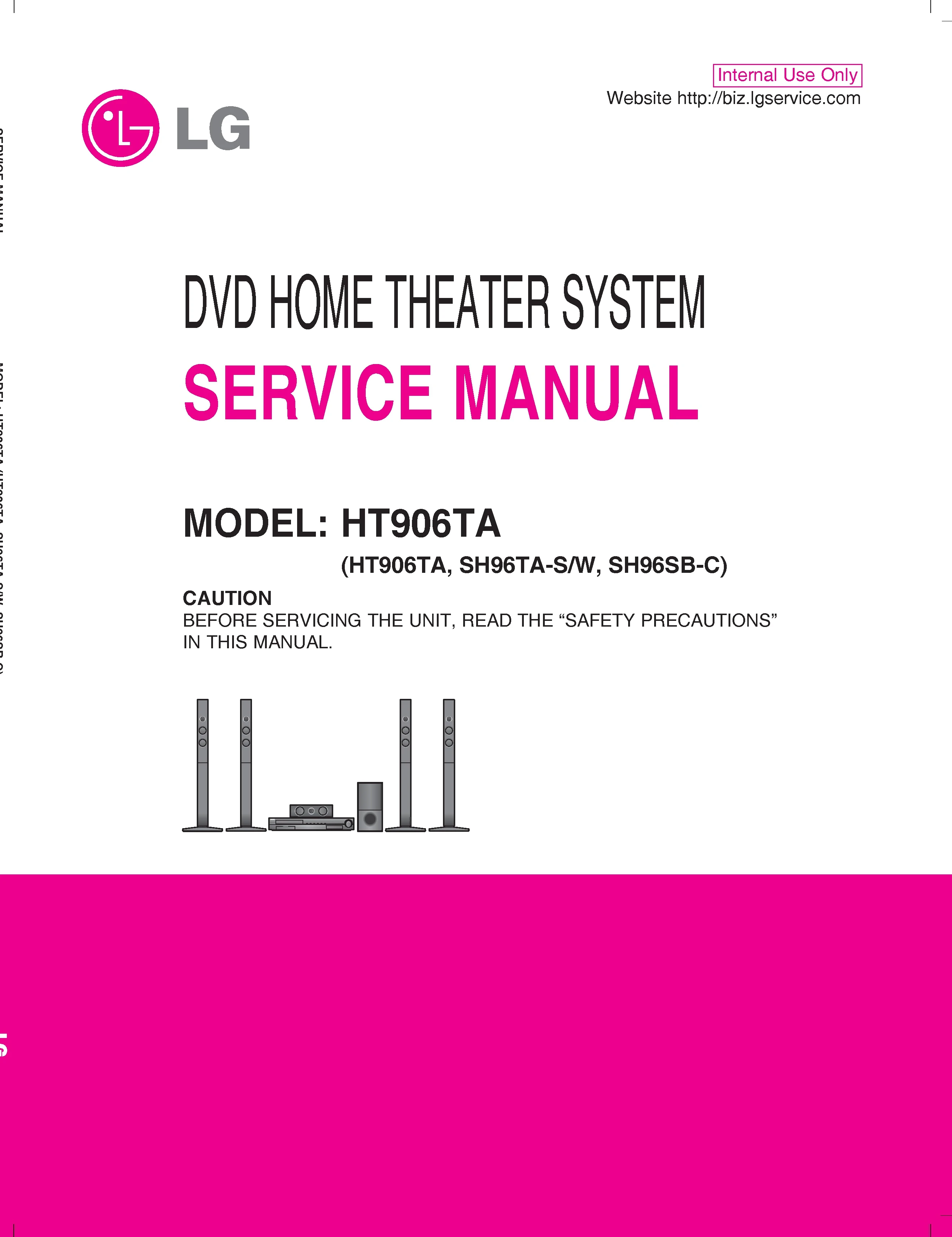Lg ht906ta service manual cover