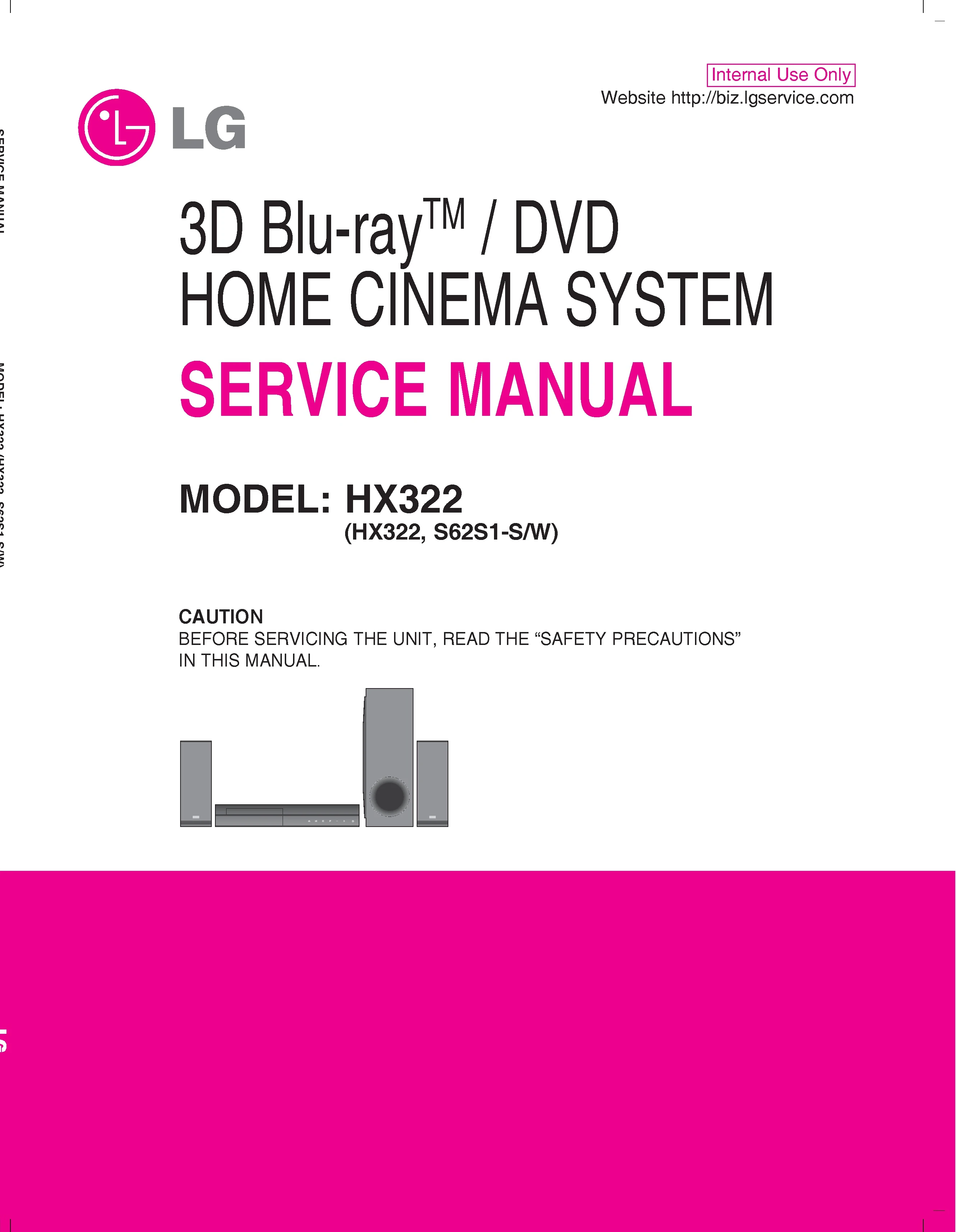 Lg hx322 service manual cover