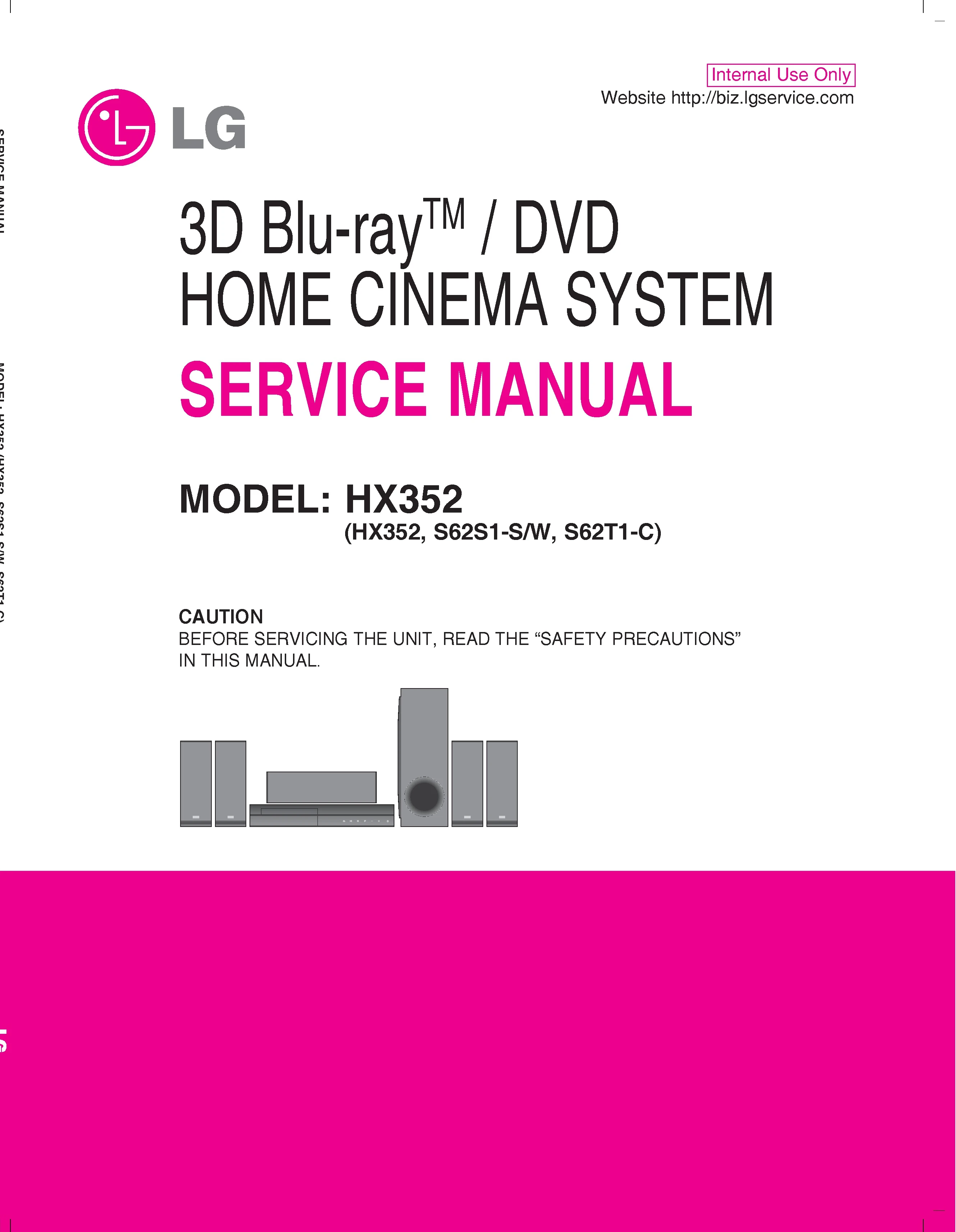 Lg hx352 service manual cover