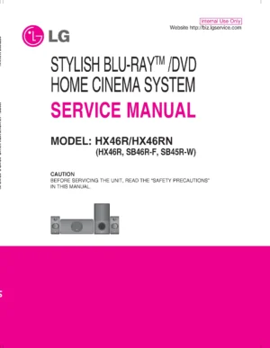 Lg hx46rn service manual cover