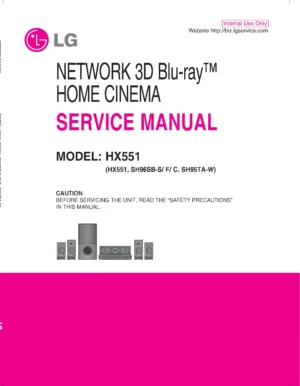 Lg hx551 service manual cover