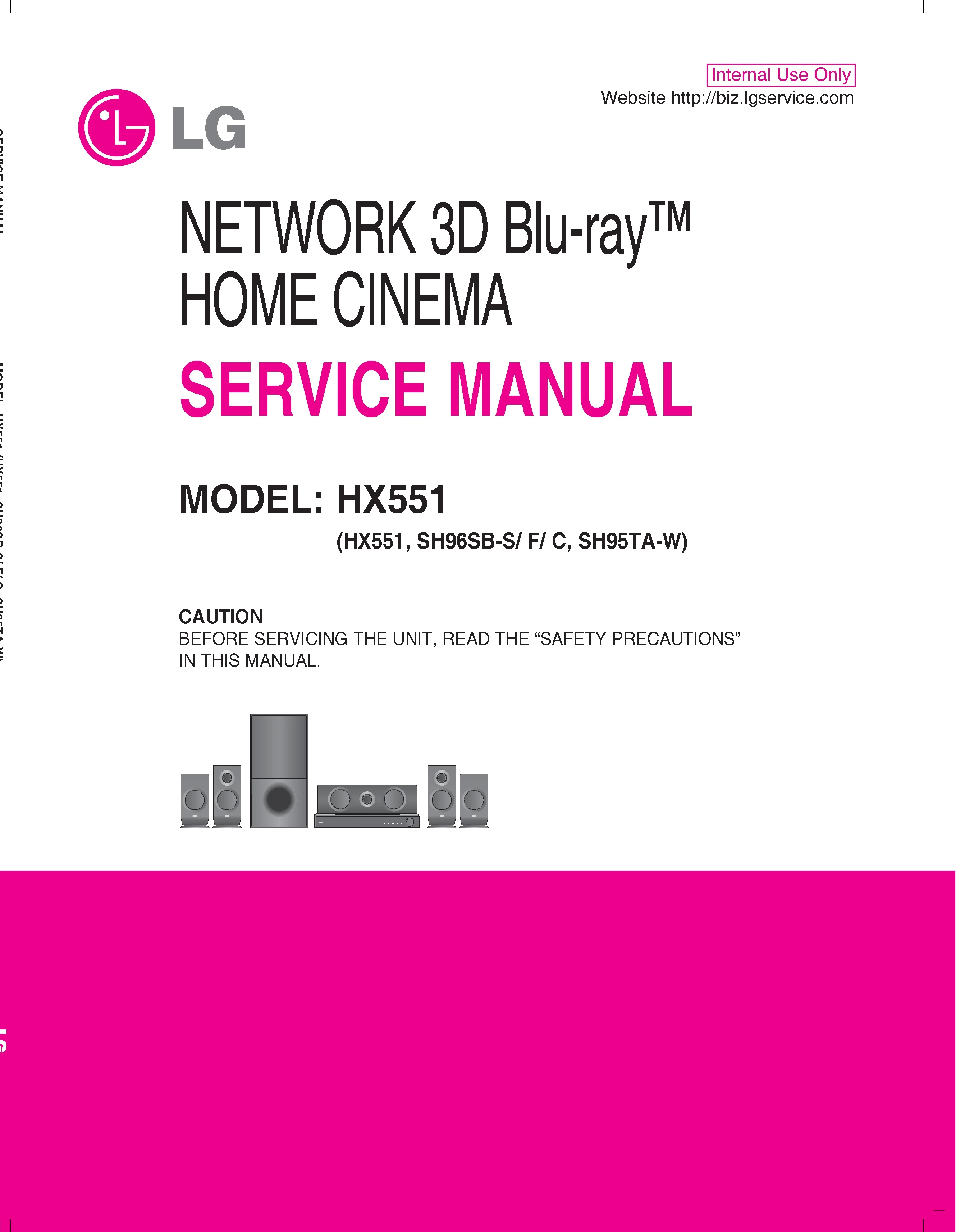 Lg hx551 service manual cover