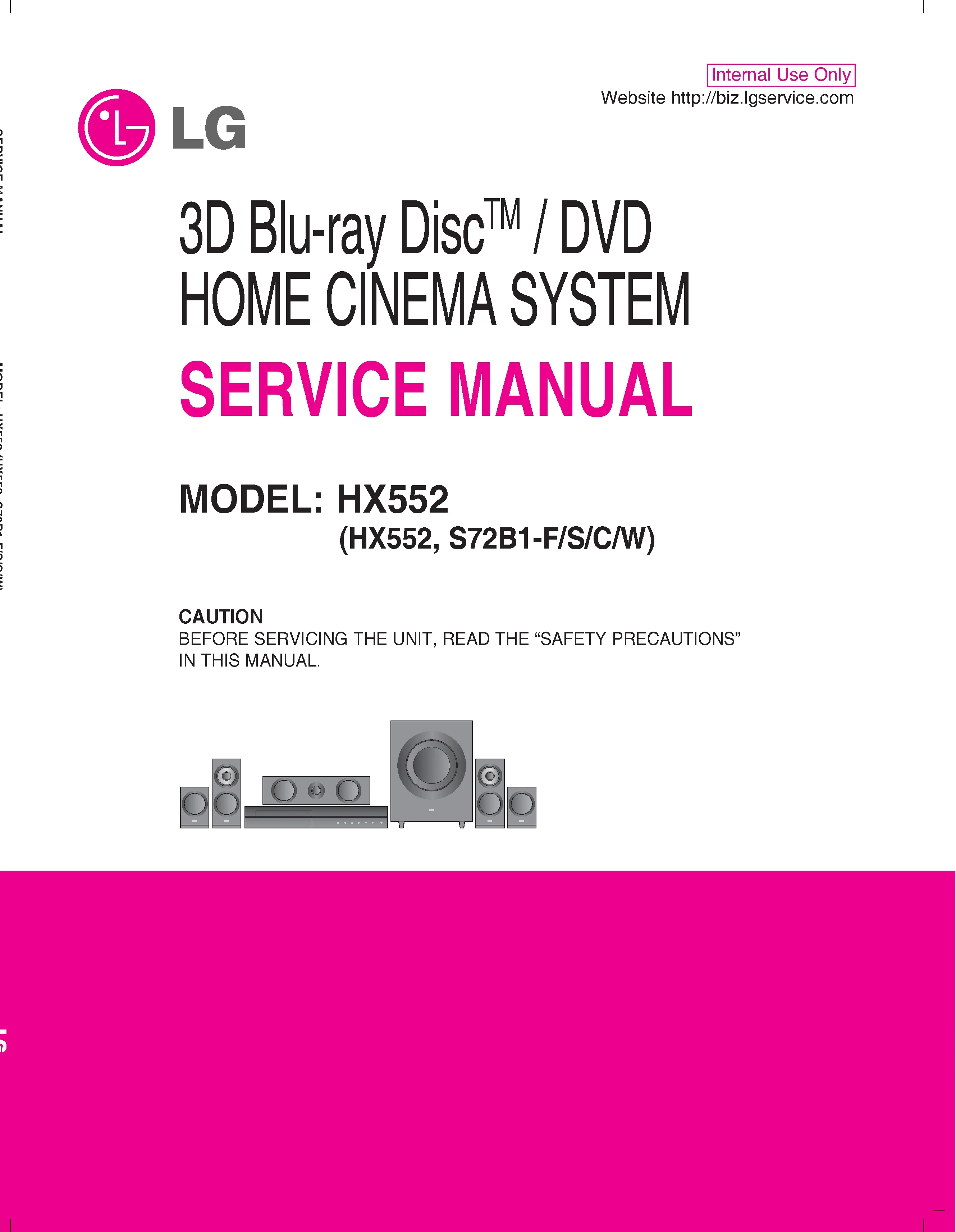 Lg hx552 service manual cover