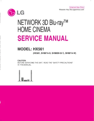 Lg hx561 service manual cover