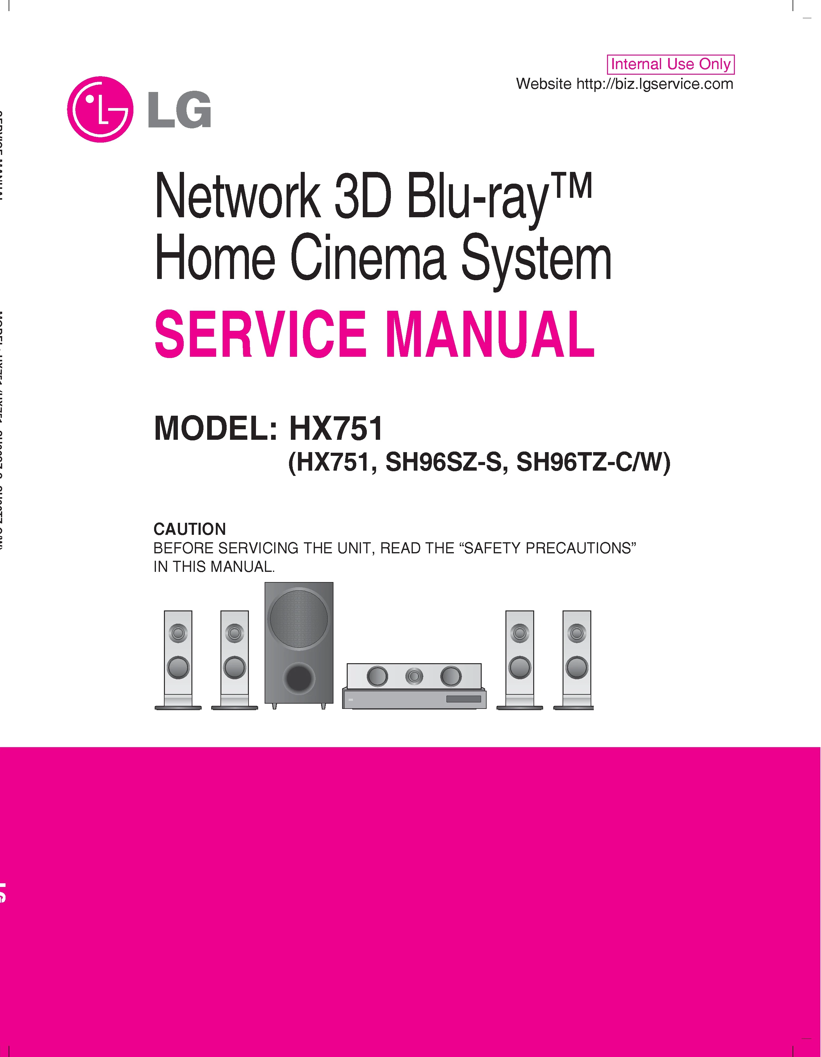 Lg hx751 service manual cover
