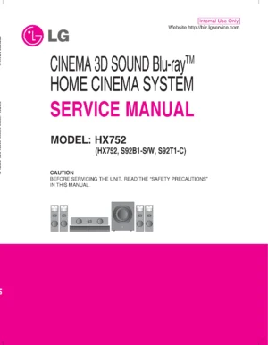 Lg hx752 service manual cover