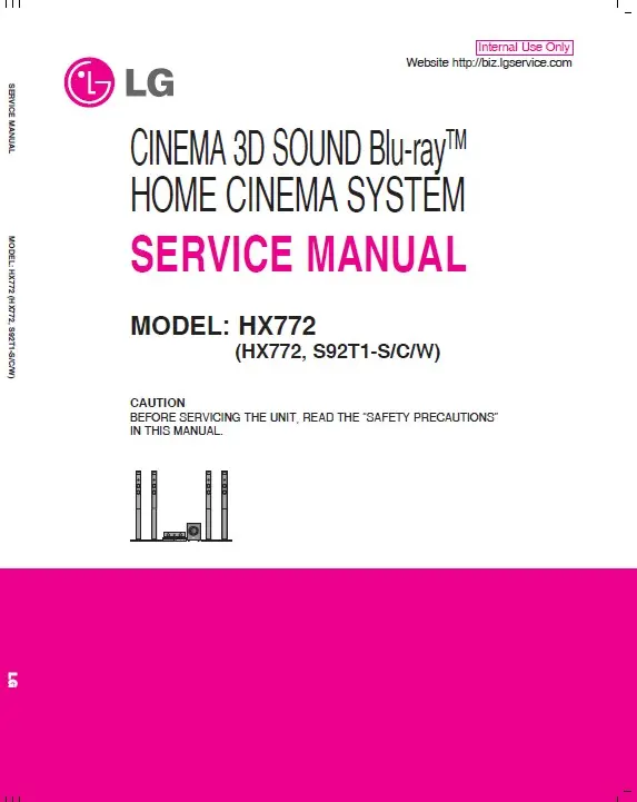 Lg hx772 service manual cover