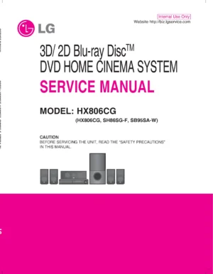 Lg hx806cg service manual cover
