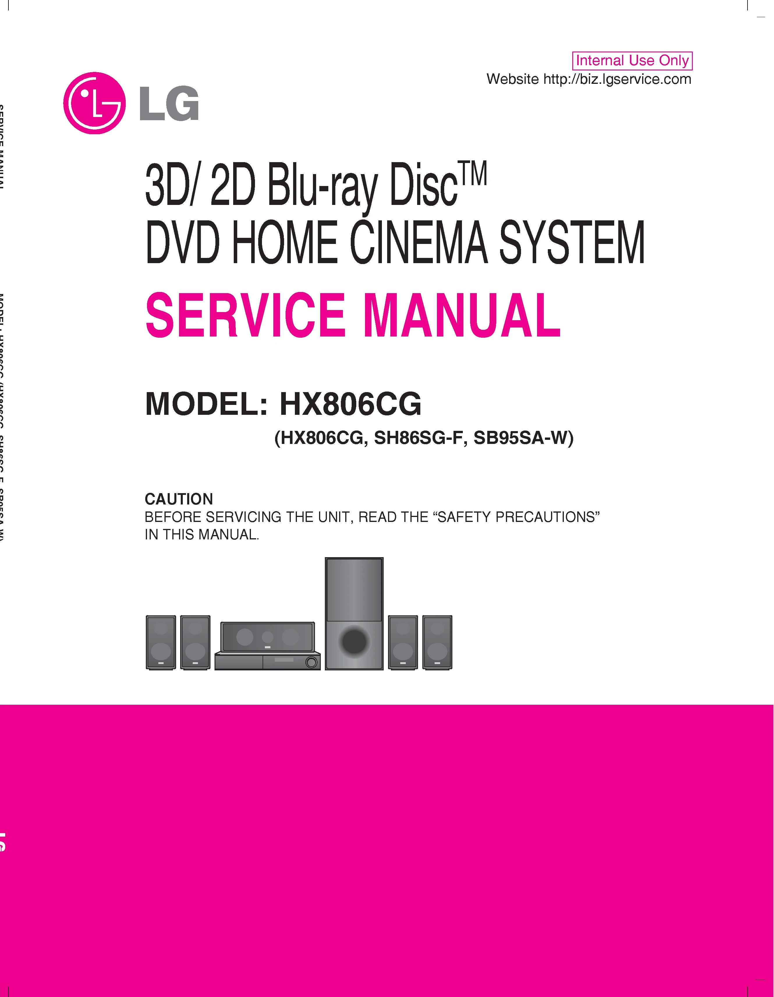Lg hx806cg service manual cover