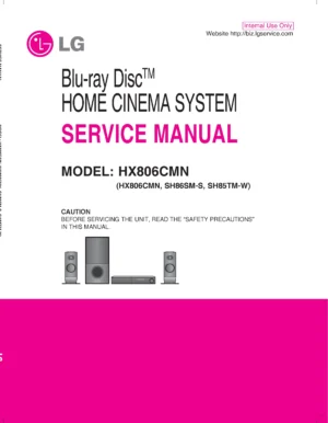 Lg hx806cmn service manual cover