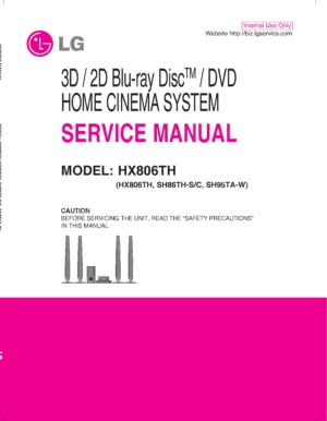 Lg hx806th service manual cover