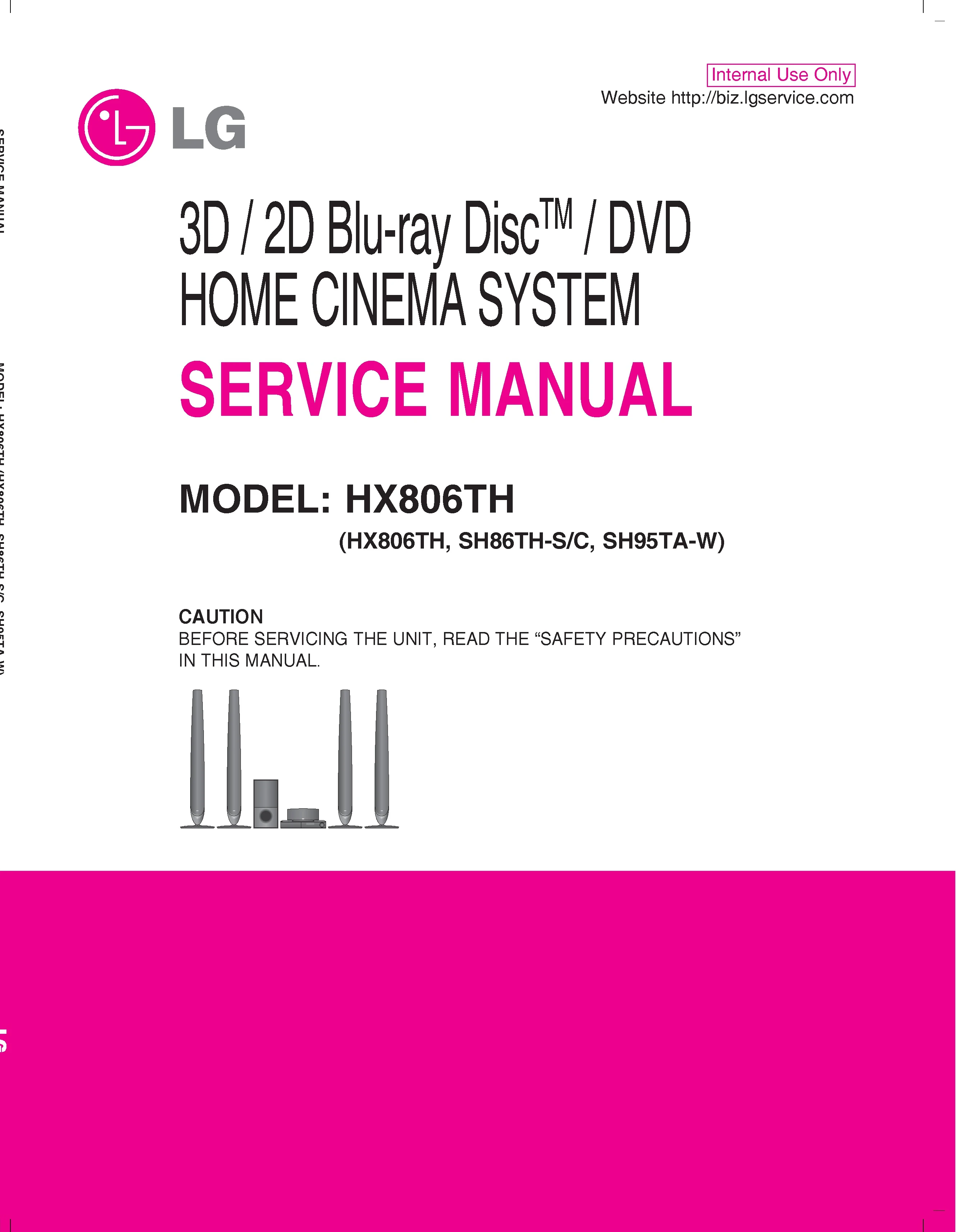 Lg hx806th service manual cover