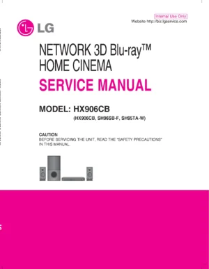 Lg hx906cb service manual cover