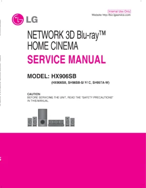Lg hx906sb service manual cover