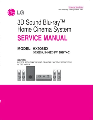 Lg hx906sx service manual cover