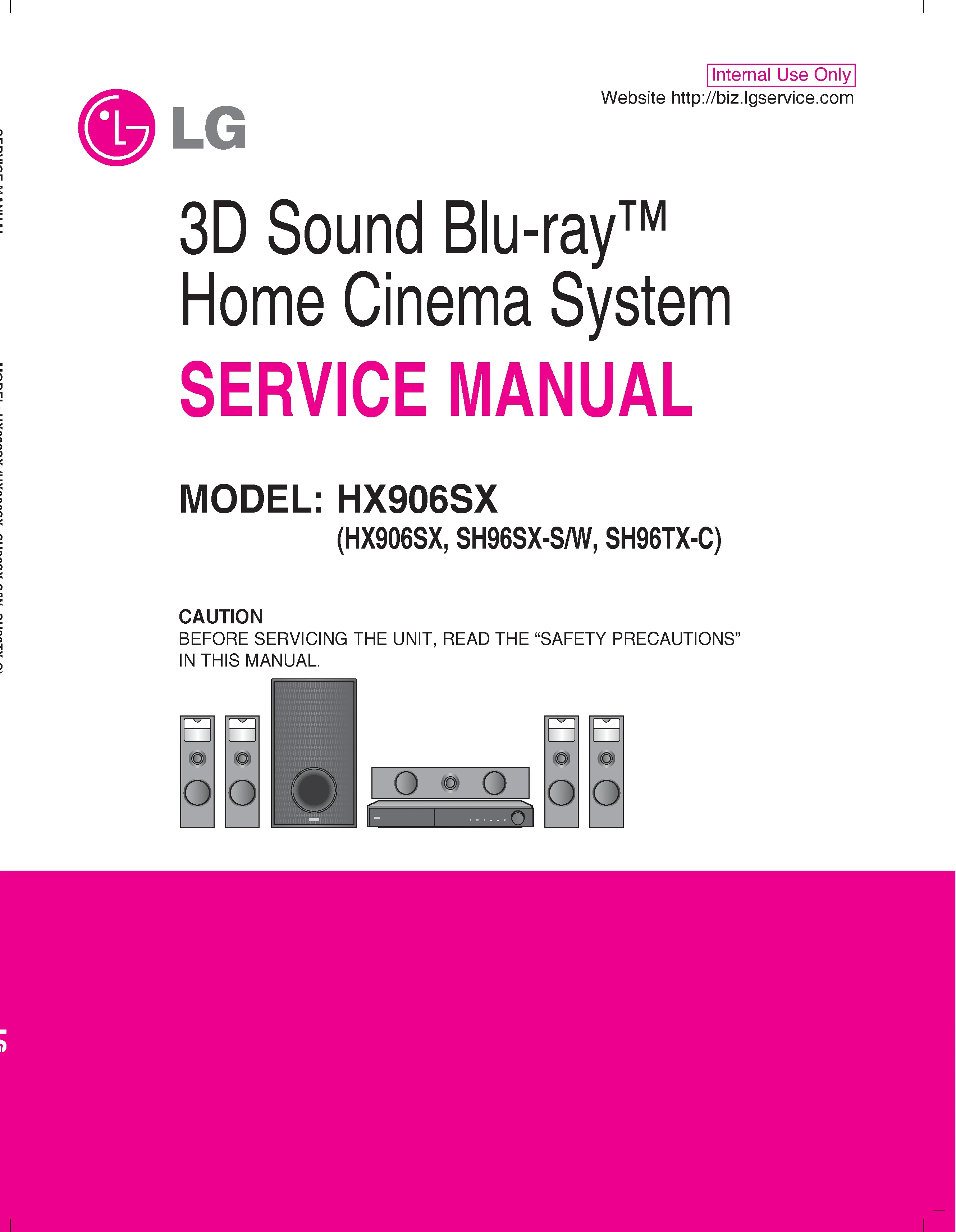 Lg hx906sx service manual cover