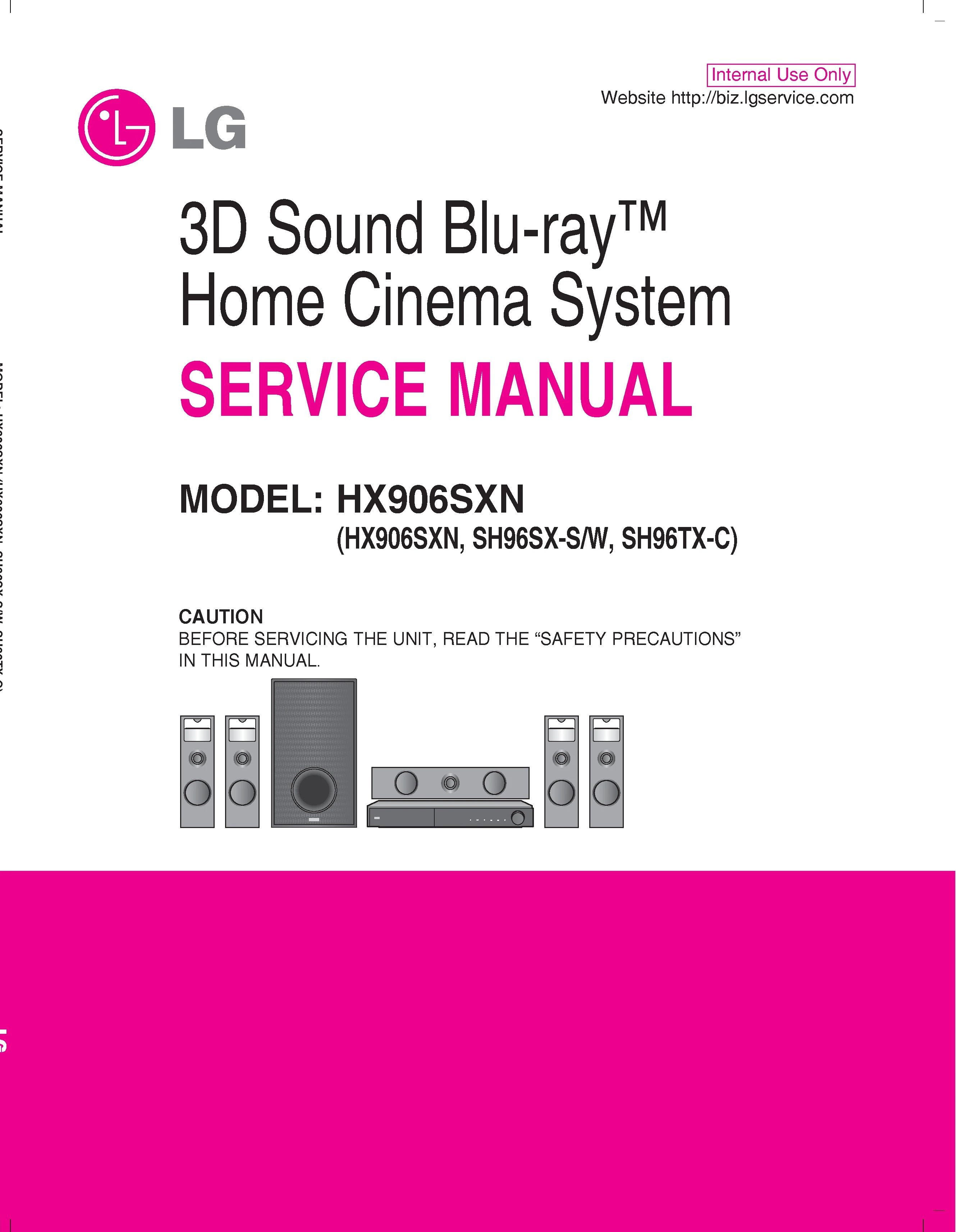 Lg hx906sxn service manual cover