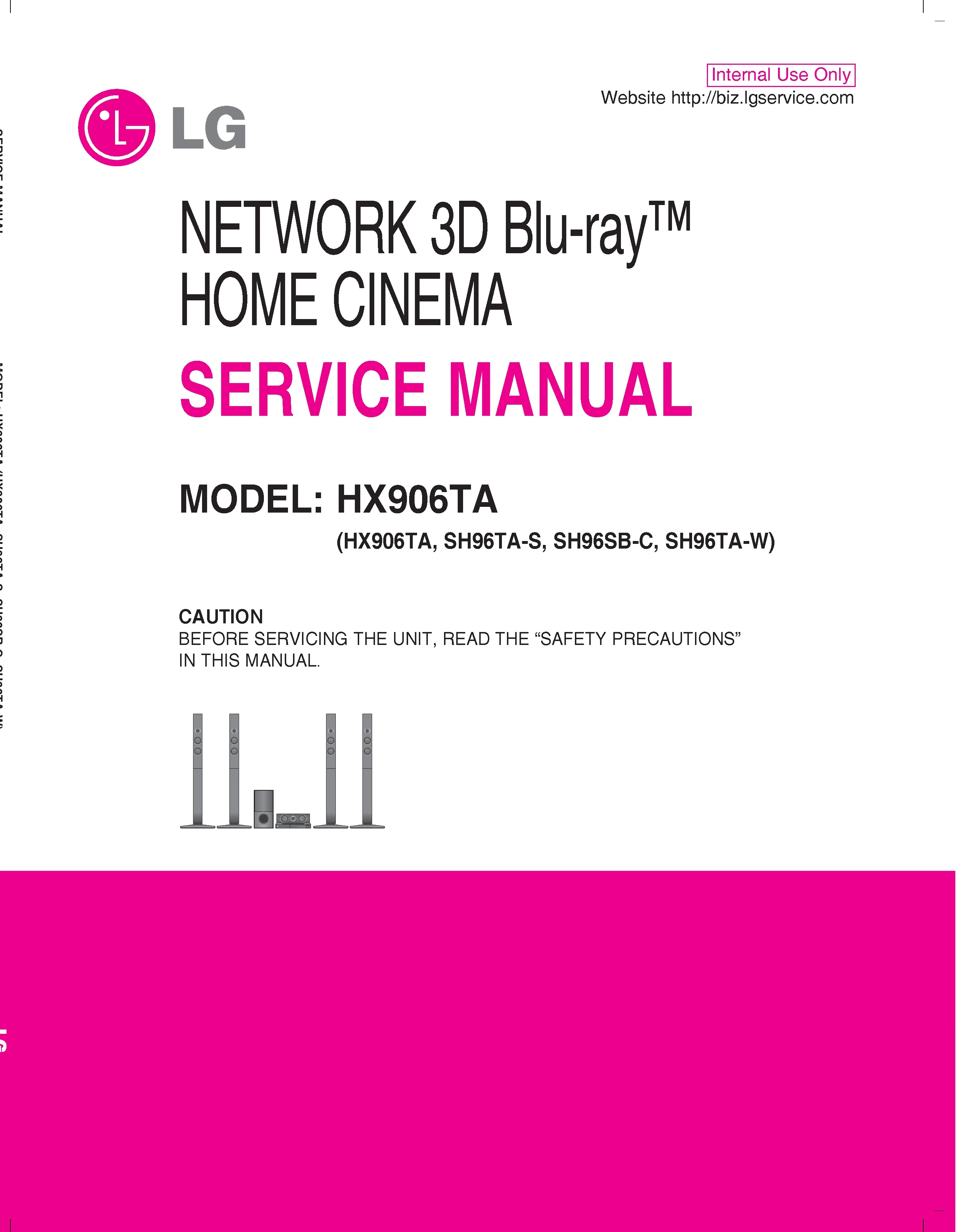 Lg hx906ta service manual cover