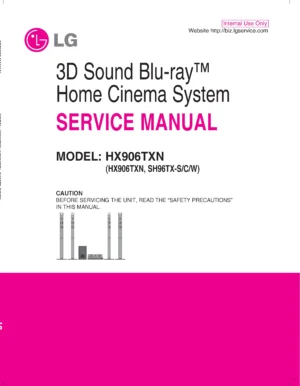 Lg hx906txn service manual cover