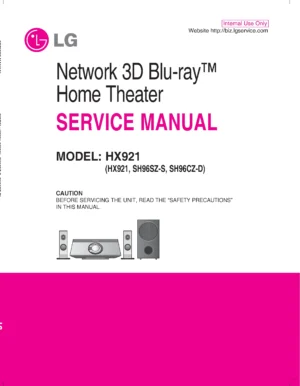 Lg hx921 service manual cover