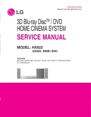 Lg hx922 service manual cover