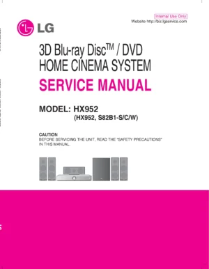 Lg hx952 service manual cover