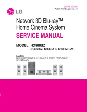 Lg hx966sz service manual cover